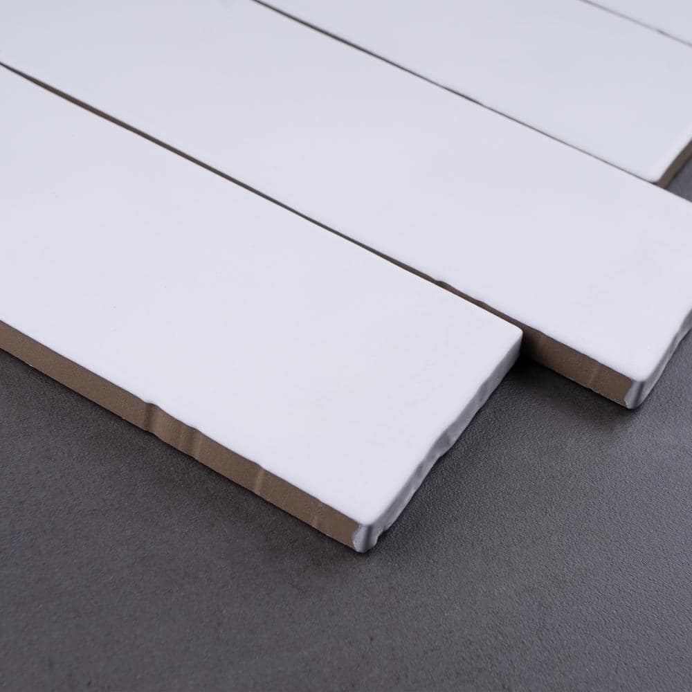 Blanco White Matte Porcelain Rectangular Wall and Floor Tile