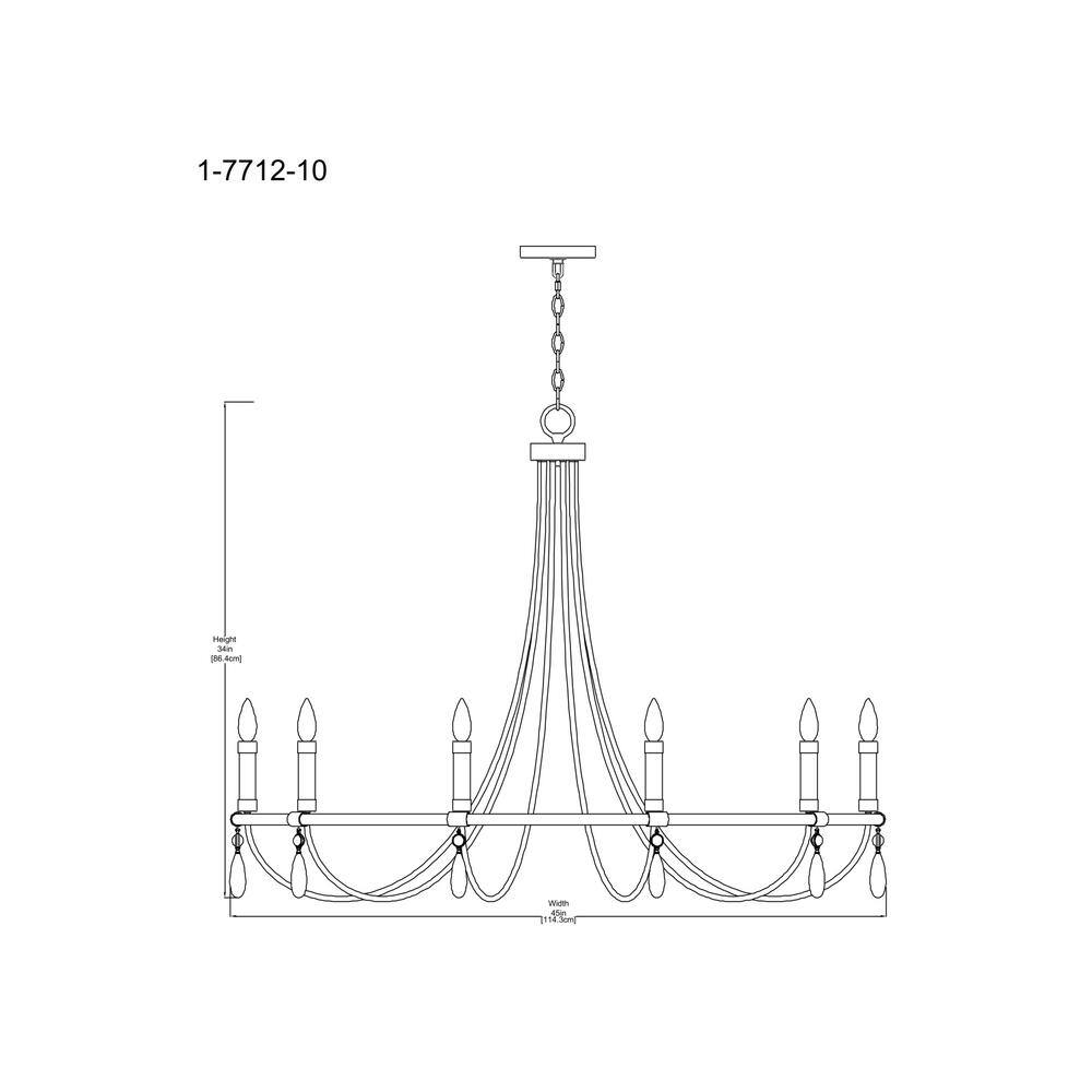 Mayfair 10-Light Warm Brass and Chrome Crystal Chandelier