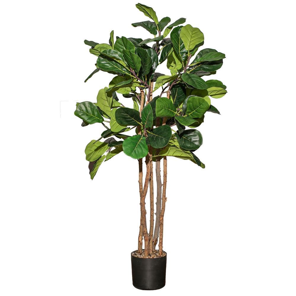 VINTAGE HOME 61 in. Artificial Faux Fig Tree with Eco Planter VHX171 The Home Depot