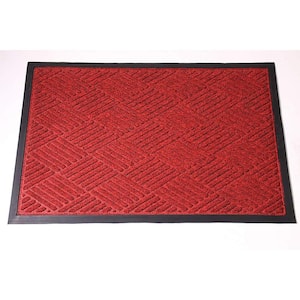 Ultralux Indoor Entrance Mat, Polypropylene Fibers and Anti-Slip Vinyl  Backed Entry Rug Doormat, Brown