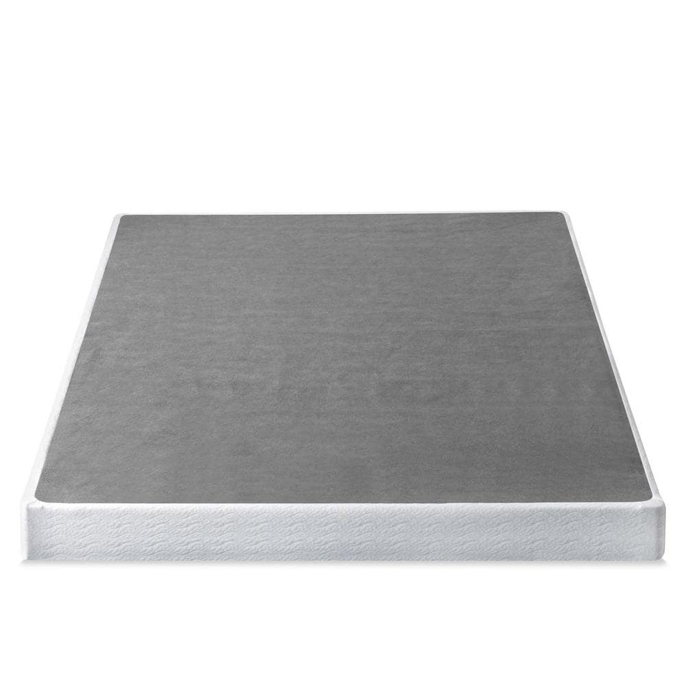 Gray Metal Smart BoxSpring Mattress Base with Quick Assembly, Queen