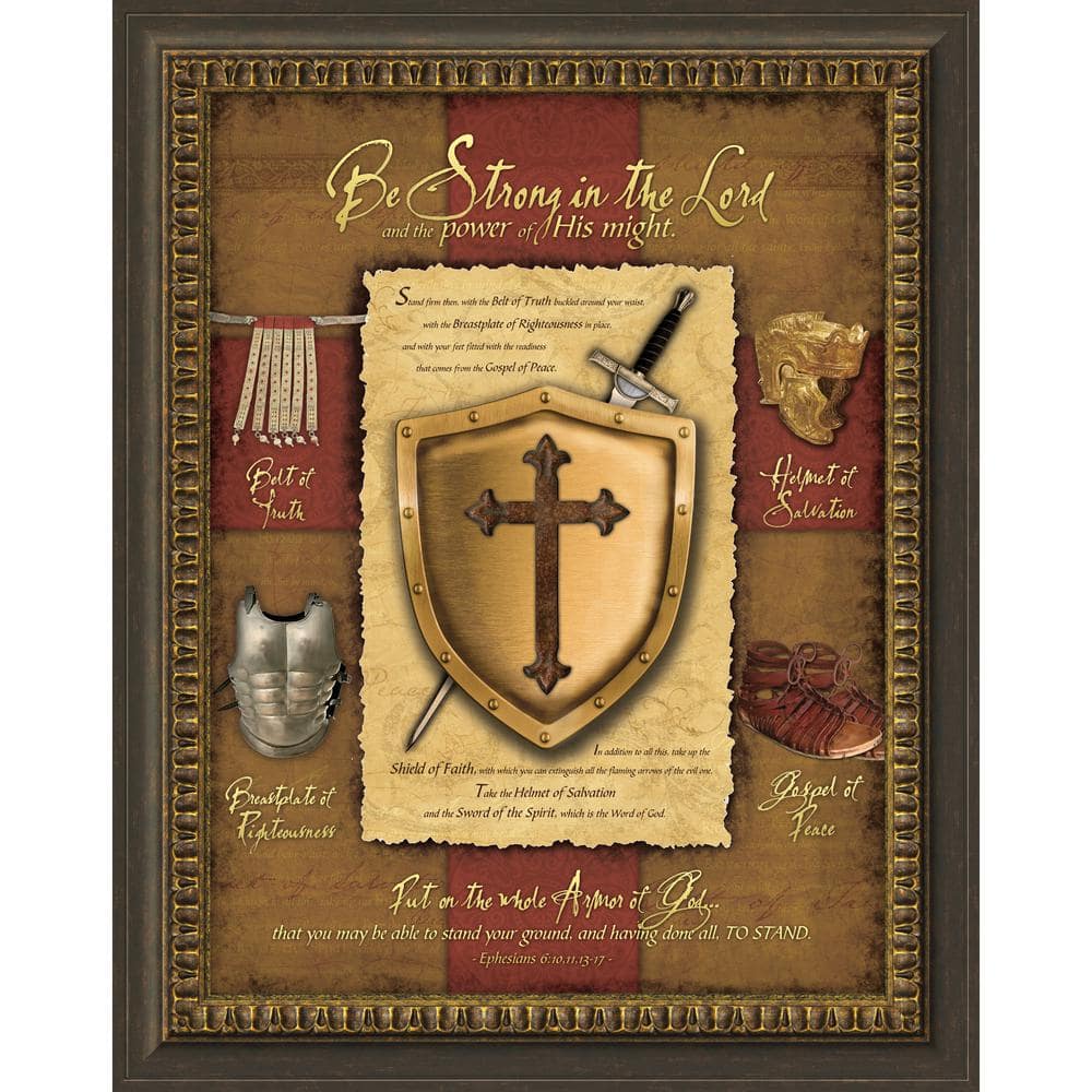Biblical Full Armor of God By Carpentree Framed Art