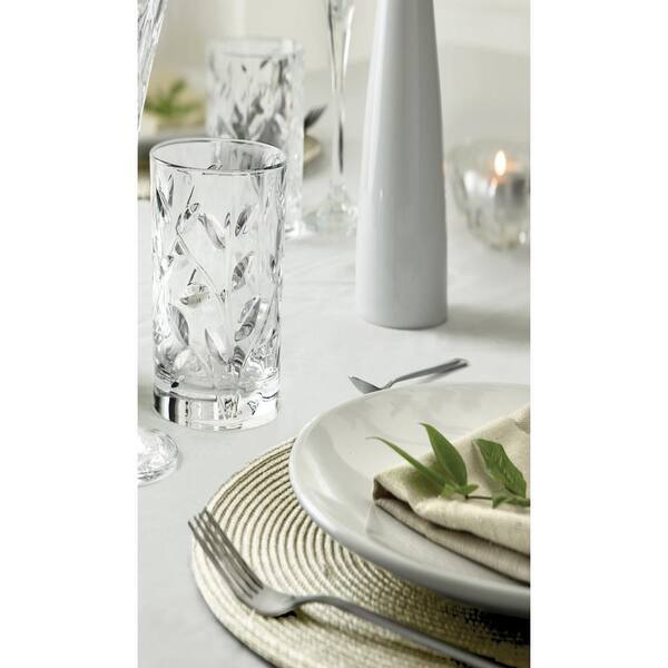 Lorren Home Trends 12 oz. RCR Laurus Crystal Highball (Set of 6