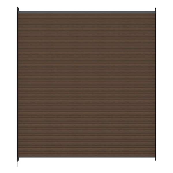 UltraEasy Hybrid Style Enclosures 6 ft. x 6 ft. Brazilian Ipe Composite Horizontal Fence Panel Kit with Gray Frame