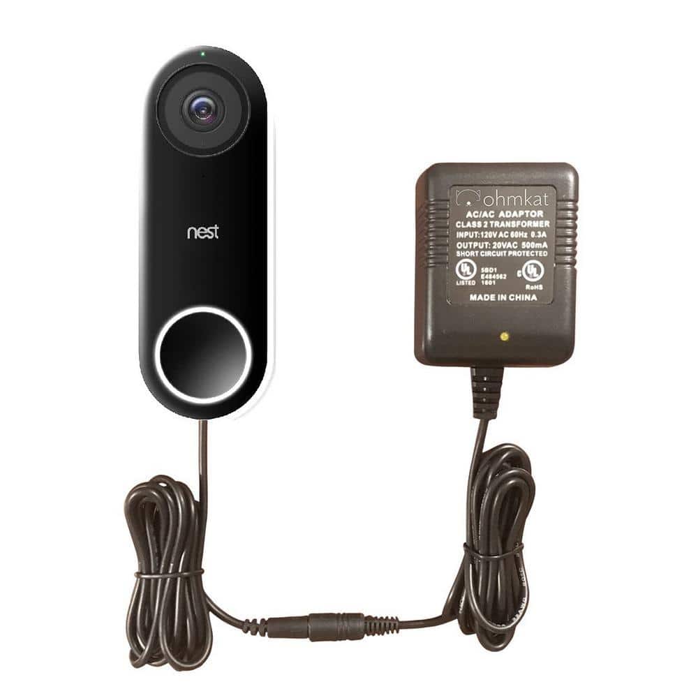 Video Doorbell Power Supply- Compatible with Nest Hello - No Existing Wiring Required (Black) price history on PriceWatchPro