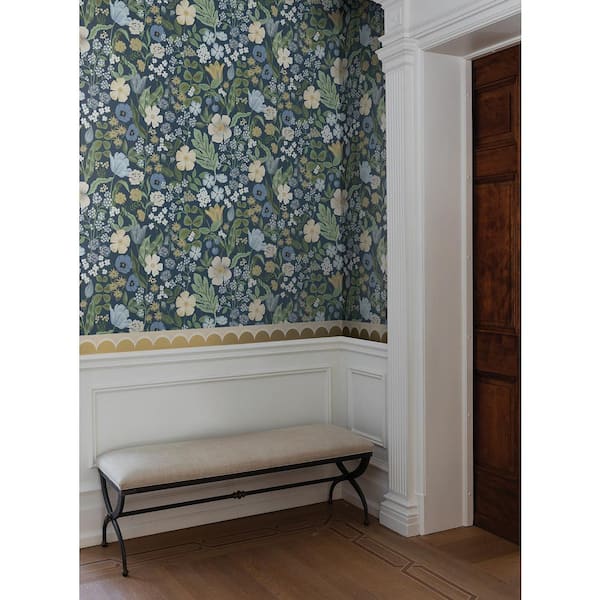 Blossom Navy Blue Matte Non-Pasted Wallpaper