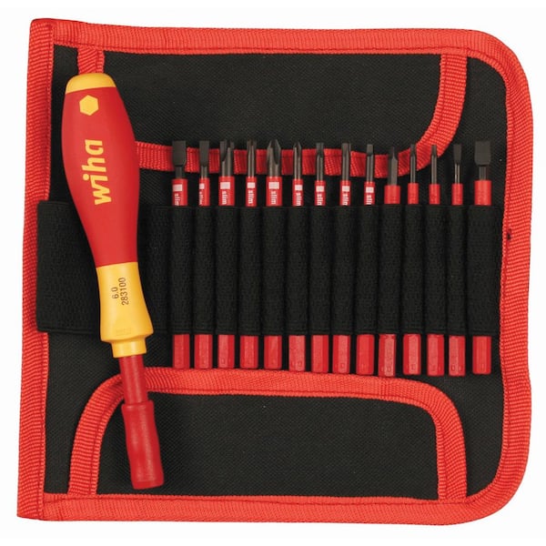 15 Piece Insulated SlimLine Multi-Bit Blade Set
