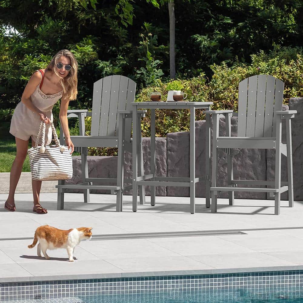 Marshall University Hunter Gray Adirondack Chair for Patio Pool Deck Lawn and Garden price history on PriceWatchPro