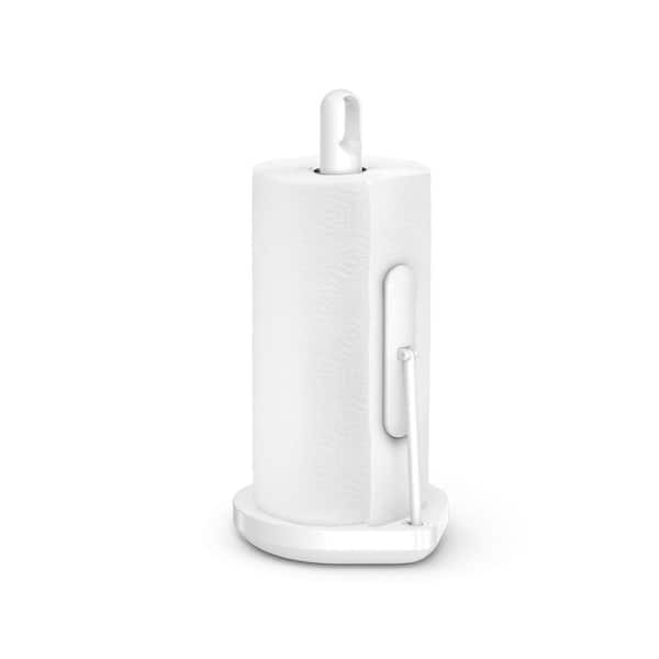 simplehuman Countertop Tension Arm Paper Towel Holder, White Stainless  Steel KT1205 - The Home Depot