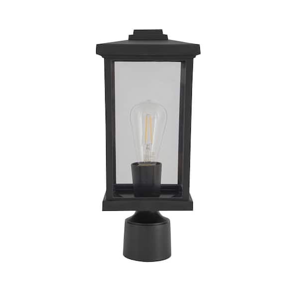 CRAFTMADE Resilience Lanterns 1-Light Black Metal Hardwired