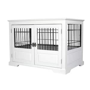 White Fairview Triple Door Dog Crate - Large