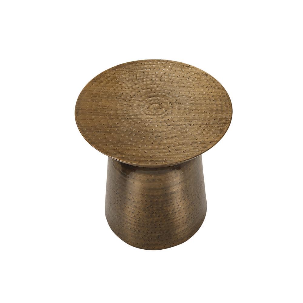 20 in. Round Metal End Table