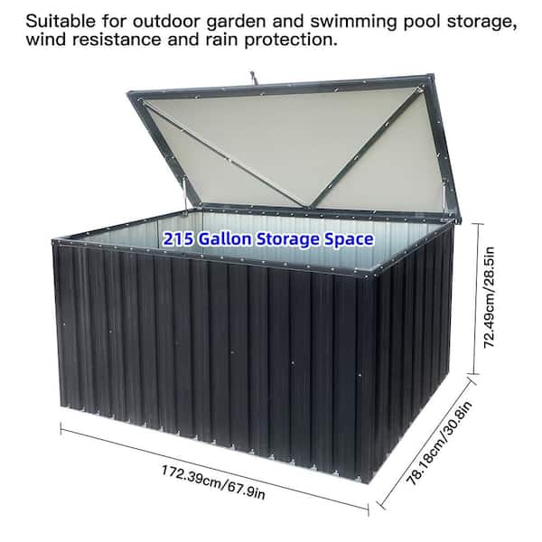 6 ft. W x 3 ft. D Metal Shed with Single Door (18 sq. ft. )