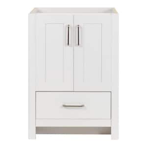 Westcourt 24 in. W x 22 in. D x 34 in. H Bath Vanity Cabinet without Top in White