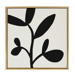 Modern Botanical Neutral Nature 2 by The Creative Bunch Studio Framed Nature Canvas Wall Art Print 22 in. x 22 in.