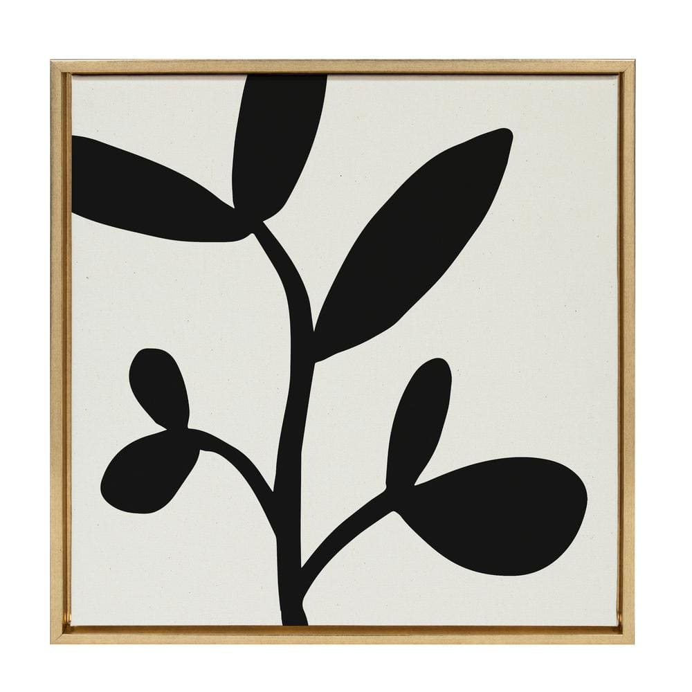 Modern Botanical Neutral Nature 2 by The Creative Bunch Studio Framed Nature Canvas Wall Art Print 22 in. x 22 in. price history on PriceWatchPro
