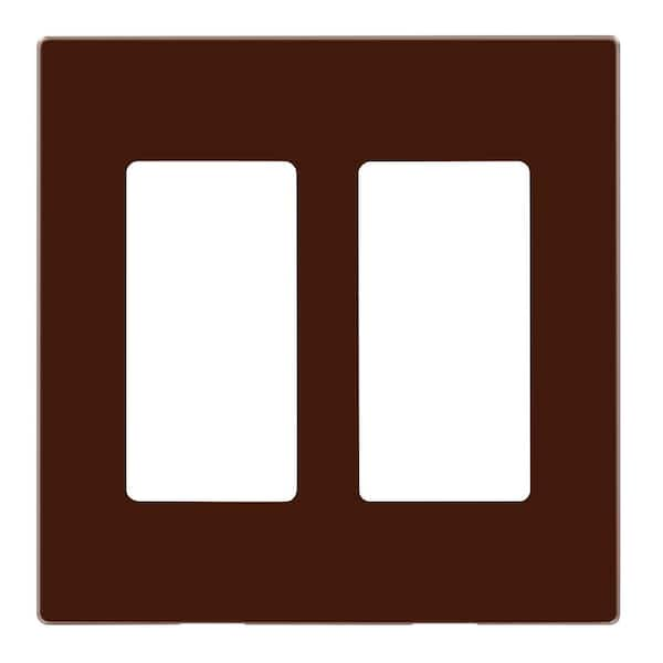 Leviton Brown 2-Gang Decorator/Rocker Wall Plate (5-Pack)