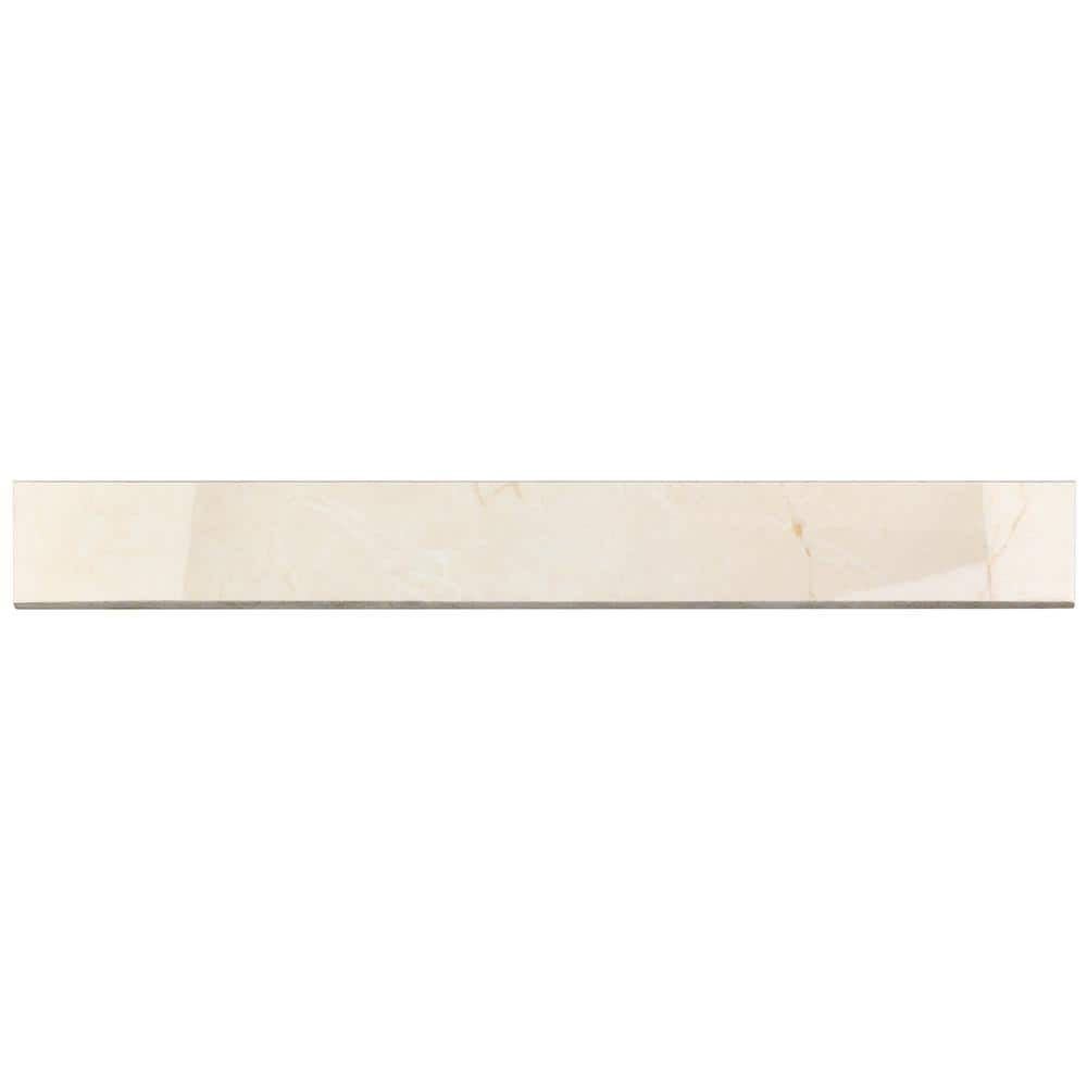 Marmo Biege 3 in. x 24 in. Polished Porcelain Bullnose Tile price history on PriceWatchPro