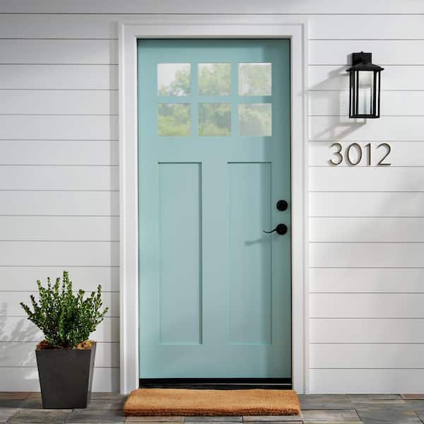 5 in. Satin Nickel Floating or Flush House Number 2
