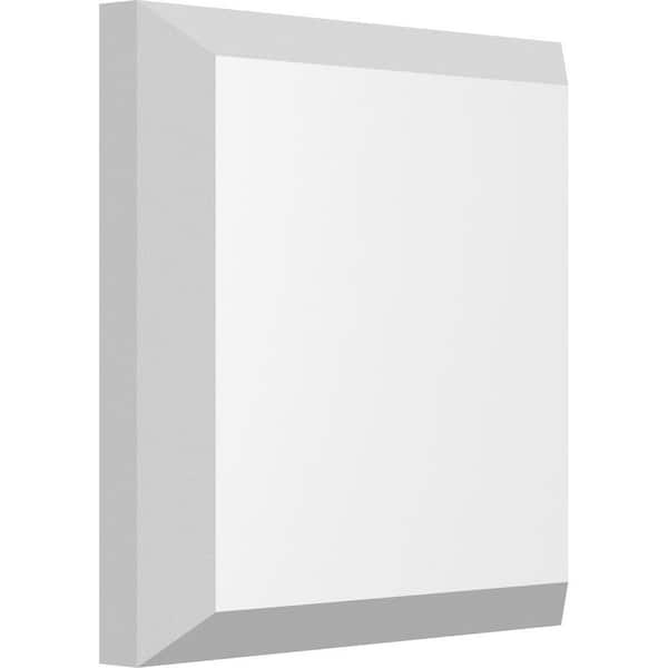 Ekena Millwork 3-in W x 3-in H x-1/2-in P Standard Sedgwick Rosette with Beveled Edge (2-Pack)