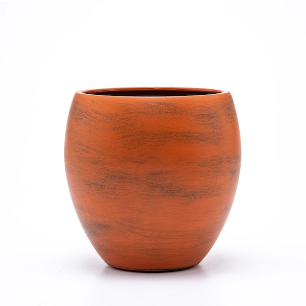 Unbranded 6 in. x 6 in. Smart Self-Watering Round Planter Pot for Indoor and Outdoor - Terracotta Painted