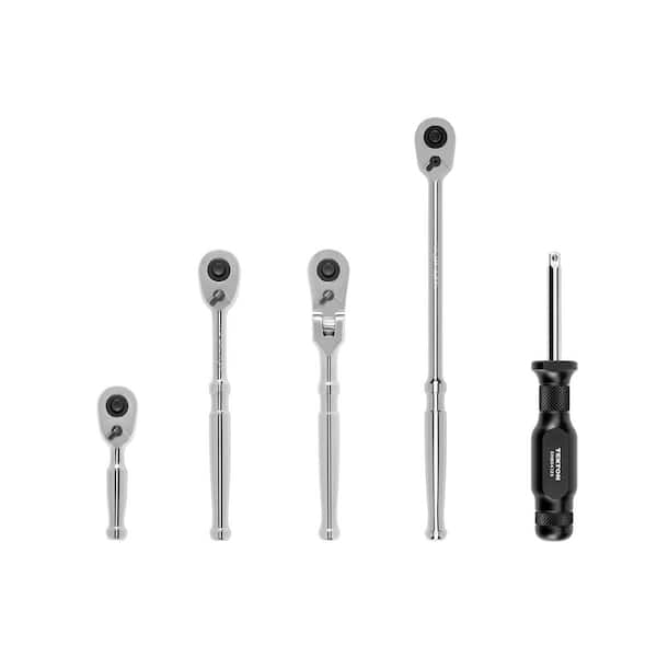 1/4 in. Drive Quick-Release Ratchet and Spinner Handle Set (5-Piece)