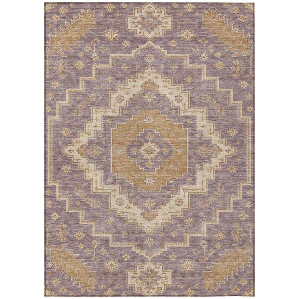 Chantille Machine Washable Indoor/Outdoor Abstract ACN3141 Blush 8 ft. x 10 ft. Area Rug
