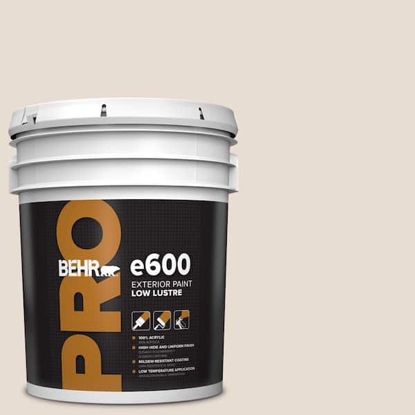 BEHR PRO 5 gal. #ICC-11 Designer White Low Luster Exterior Paint
