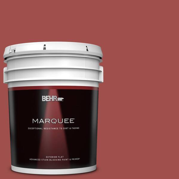 BEHR MARQUEE 5 gal. #M150-7 Sweet Cherry Flat Exterior Paint & Primer