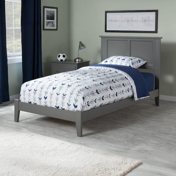 AFI Madison Twin Traditional Bed in Grey