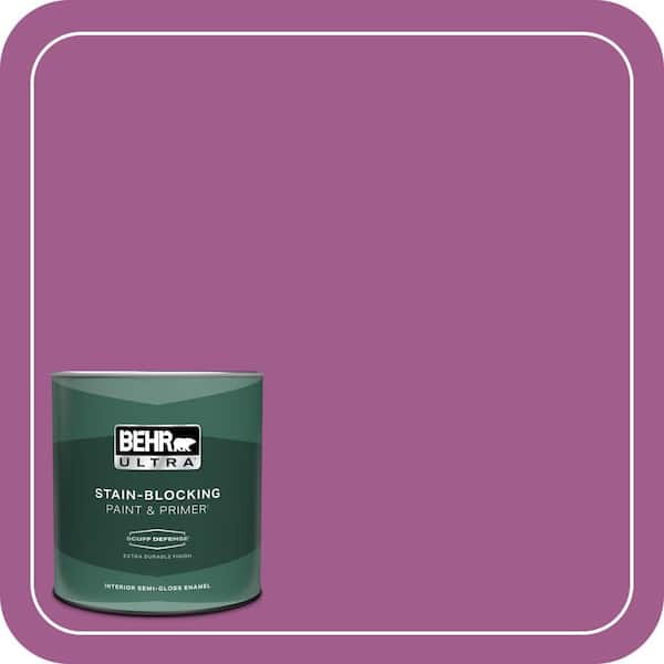 BEHR ULTRA 1 qt. #P110-6 Wild Berry Extra Durable Semi-Gloss Enamel Interior Paint & Primer
