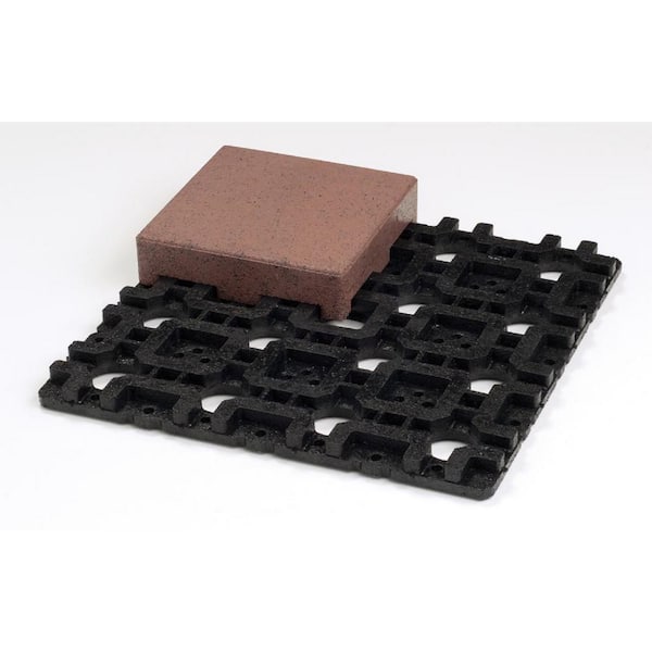TimberTech 16 in. x 16 in. x 0.5 in. Black Plastic Paver Accessory