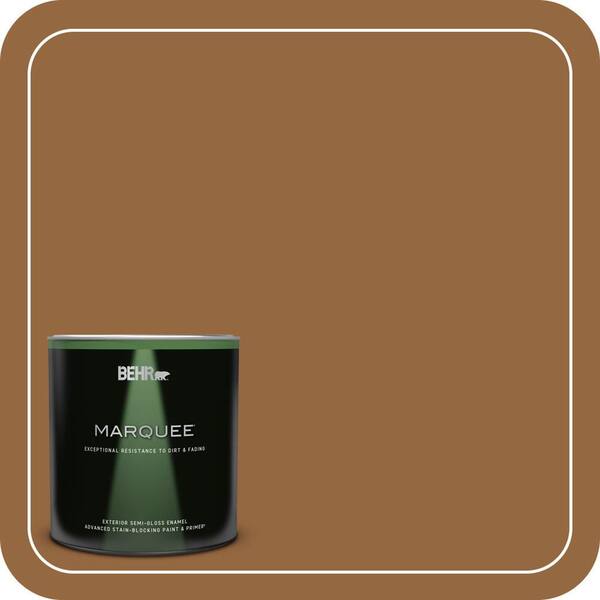BEHR MARQUEE 1 qt. #MQ2-06 Gilded Glamour Semi-Gloss Enamel Exterior Paint & Primer