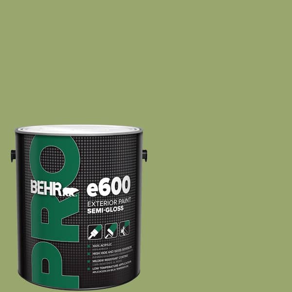 BEHR PRO 1 gal. #MQ4-43 Green Plaza Semi-Gloss Exterior Paint