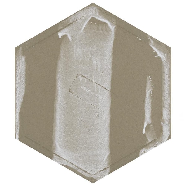 Merola Tile Horizon Hex Aguamarina 7-3/4 in. x 9 in. Ceramic