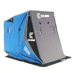 Clam 14476 C-560 Outdoor Portable 7.5 ft. Pop Up Ice Fishing Hub Shelter  Tent CLAM-14476 - The Home Depot