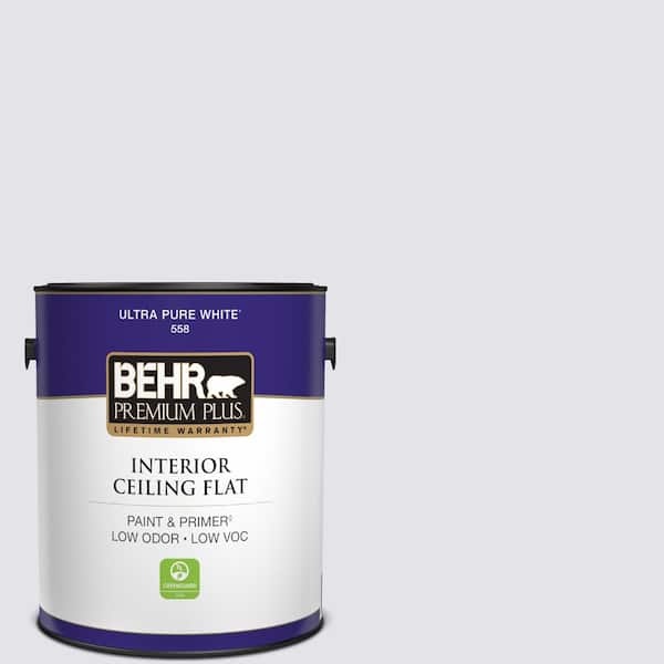 1 gal. #PPU16-06 Lilac Mist Ceiling Flat Interior Paint