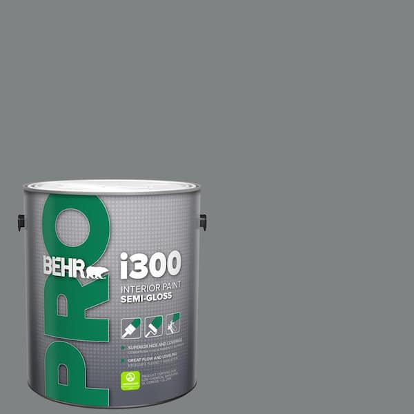 BEHR PRO 1 gal. #PPU26-03 Legendary Gray Semi-Gloss Interior Paint