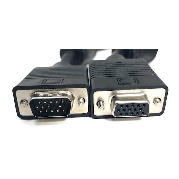 Micro Connectors, Inc 25 ft. X/S/VGA HD15 Male To Female Monitor Extension Cable Double Shield with Ferrites
