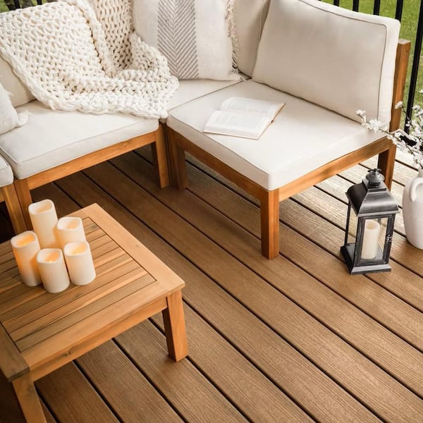 Trex Enhance Naturals 1 in. x 6 in. x 20 ft. Golden Hour Square