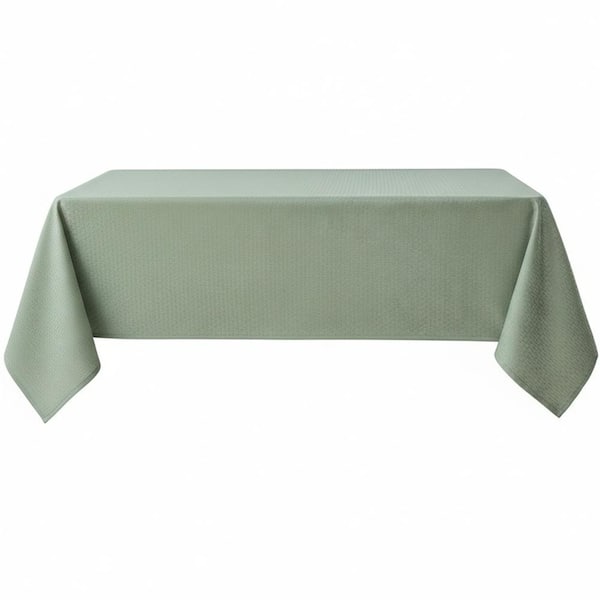 52 in. W x 70 in. L Sage Green Solid Color Polyester Tablecloth