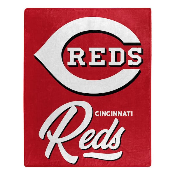 THE NORTHWEST GROUP MLB Cincinnati Reds Signature Raschel Red Throw Blanket