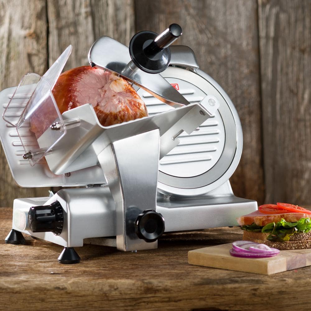 Big Bite 8.5" Semi-Automatic Stainless Steel Meat Slicer