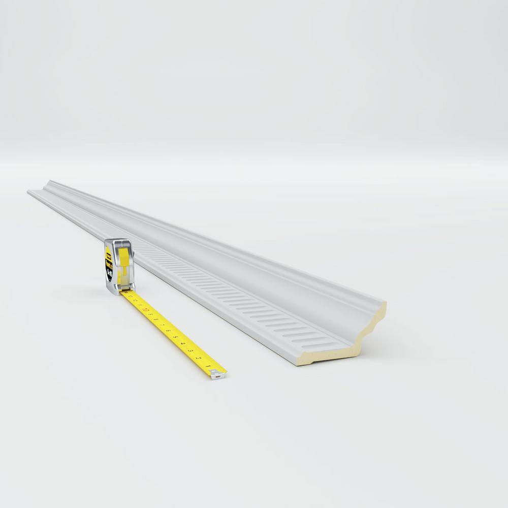 Viceroy White Polyurethane Crown Moulding 94.5"