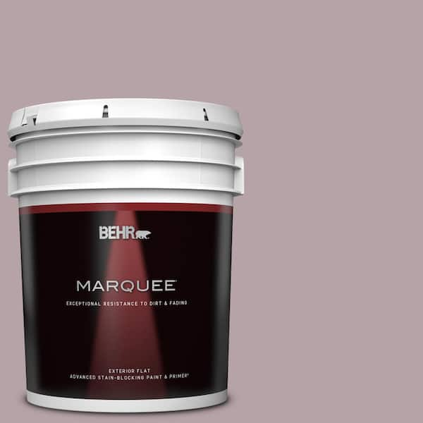 BEHR MARQUEE 5 gal. #100F-4 Dark Lilac Flat Exterior Paint & Primer