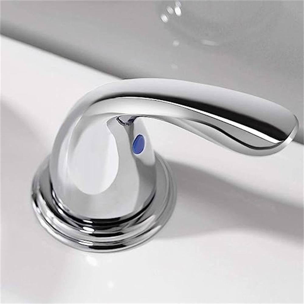 Chrome 8 Inch Widespread Bathroom Faucet with Copper Drain