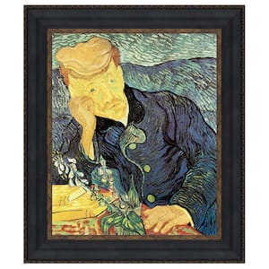 Portrait of Doctor Gachet, 1890 by Vincent van Gogh Framed People Oil Painting Art Print 50.75 in. x 42.75 in.