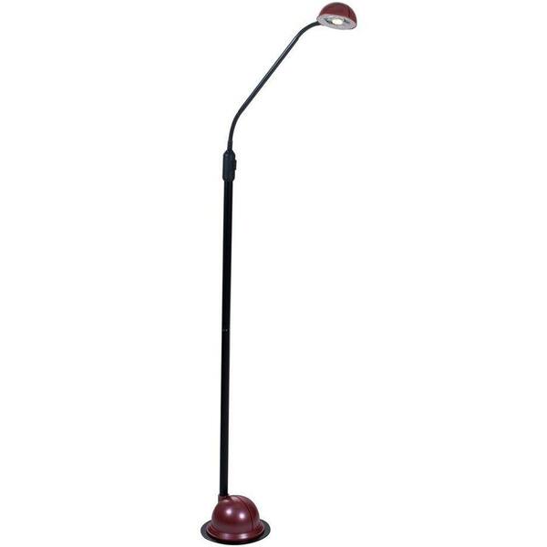 Lavish Home 61 in. Red Modern High Power LED Floor Lamp