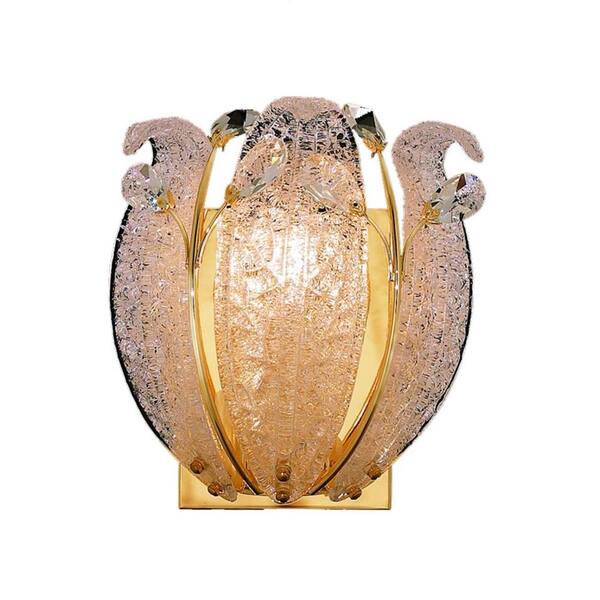 Elegant Lighting 1 Light Wall Sconce Gold Finish, Clear Crystal -DISCONTINUED
