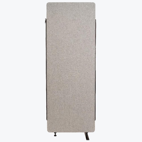 Luxor Reclaim 66 in. Misty Gray 1-Expansion Panel Room Divider